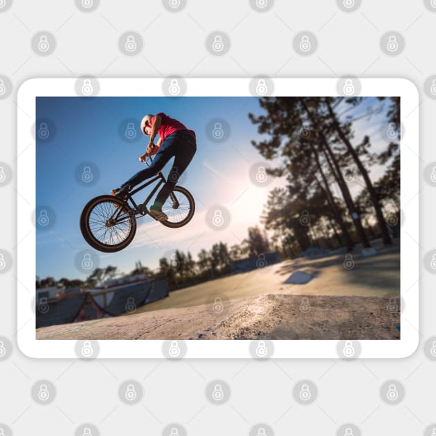 High BMX jump Sticker by homydesign